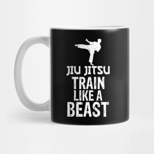 Jiu Jitsu Train Like a Beast Brazilian Jiu-Jitsu Mug